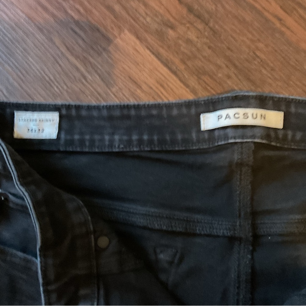 PacSun Black Stacked Skinny Jeans - Picture 3 of 8